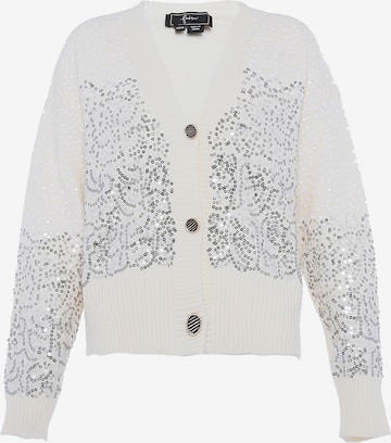 balta faina Kardiganas: priekis