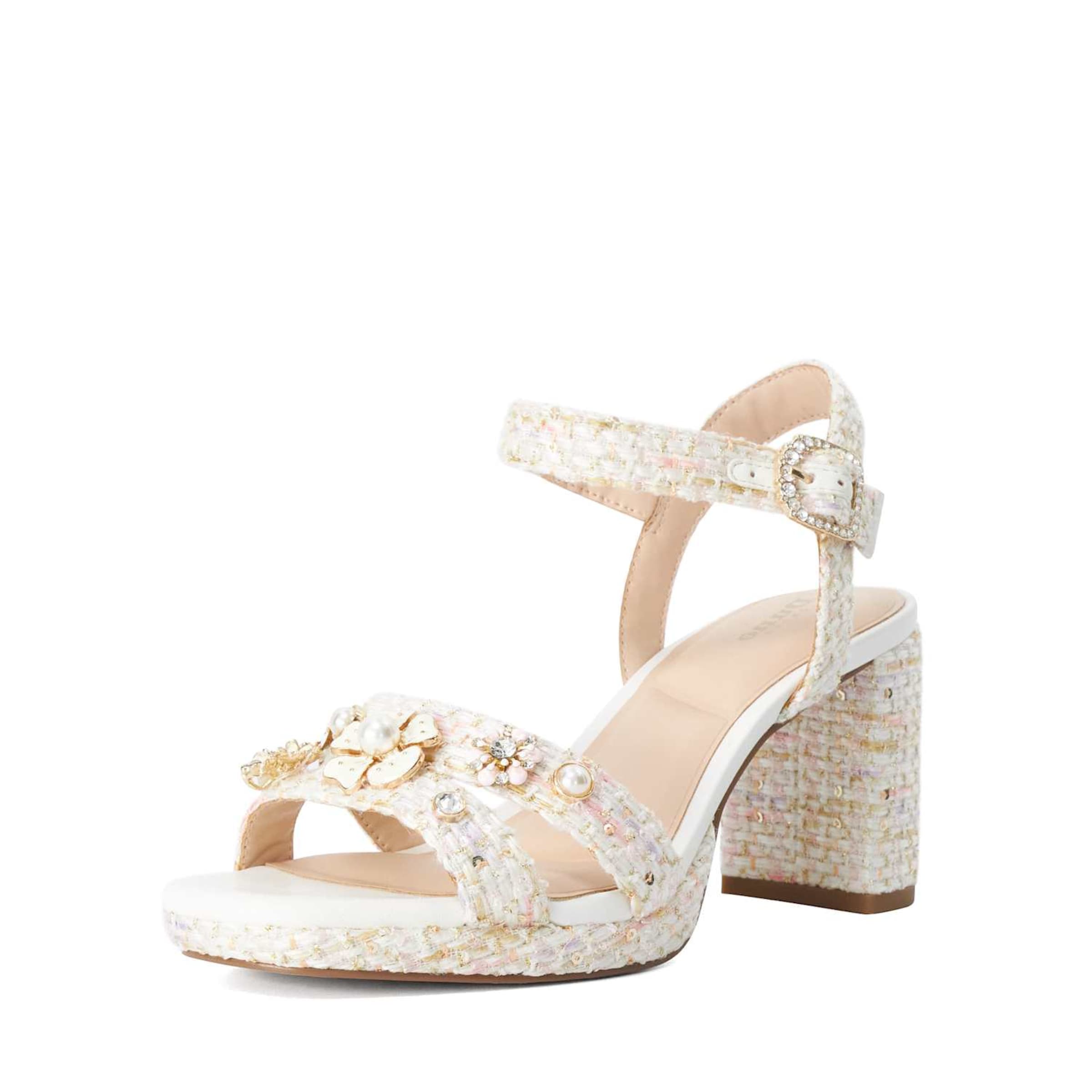 Dune LONDON Strap Sandals 'Manifests' in White: front