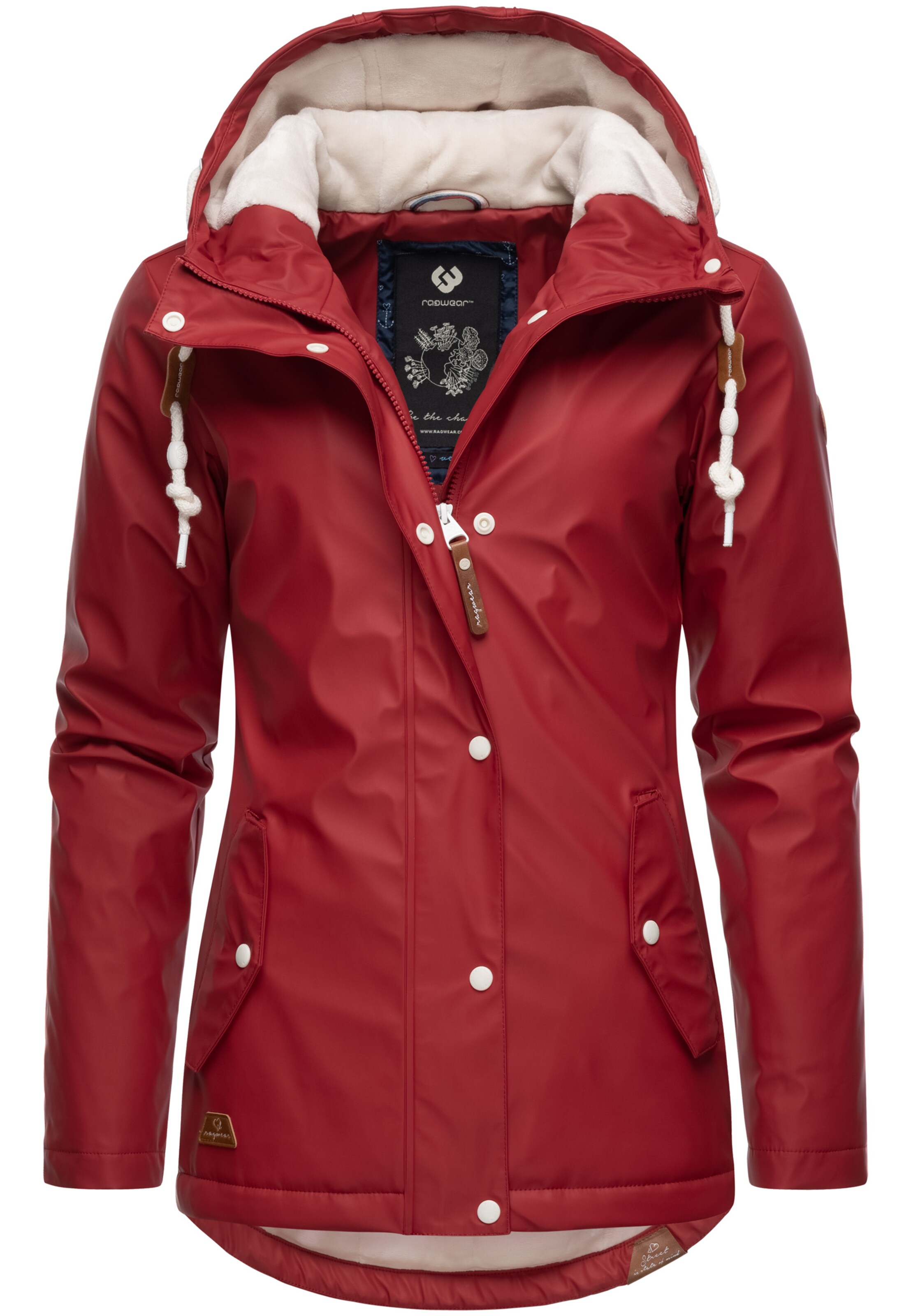 Ragwear - Casaco funcionais 'Marge' em vermelho