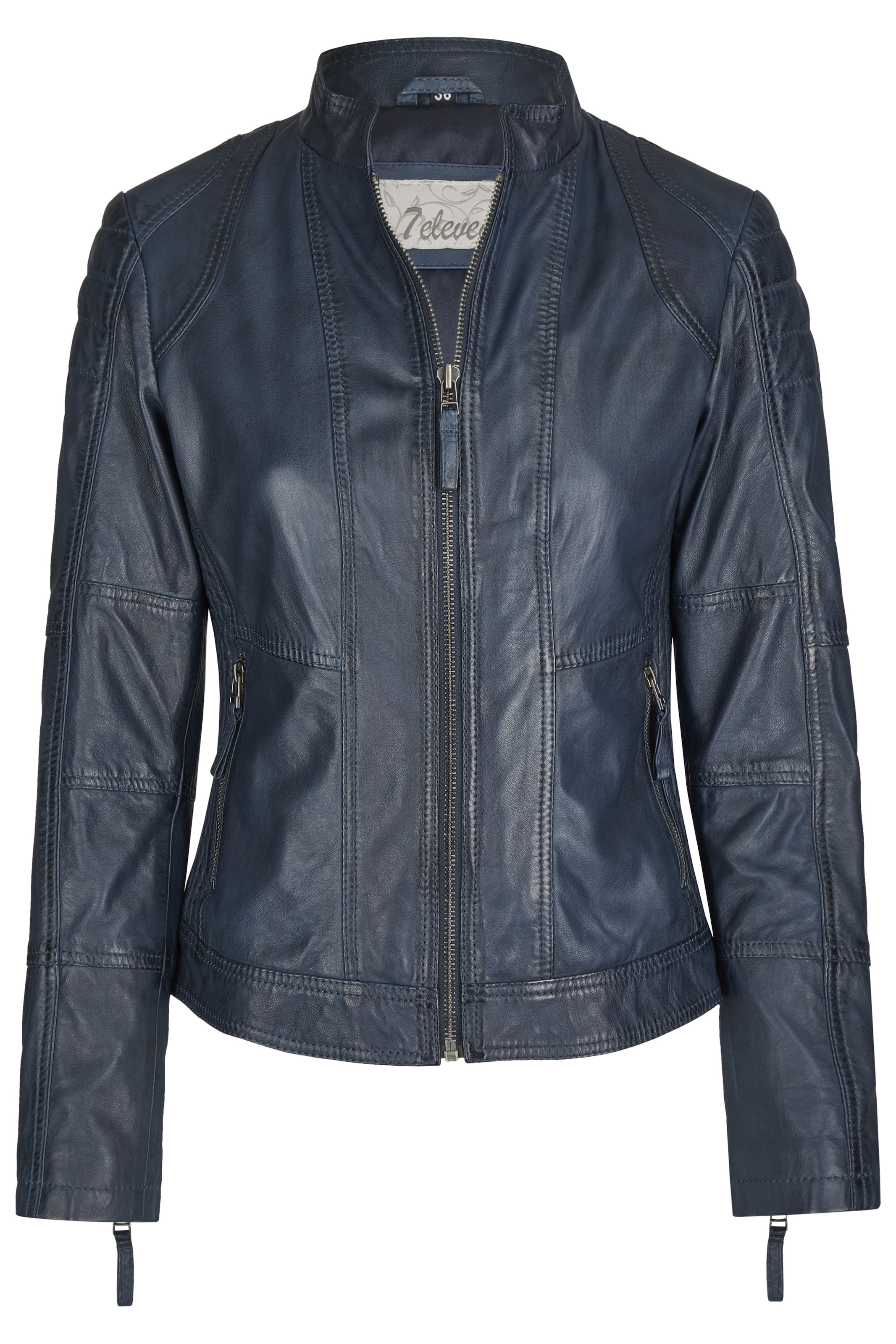 7ELEVEN Tussenjas 'SEVigni' in Blauw: voorkant