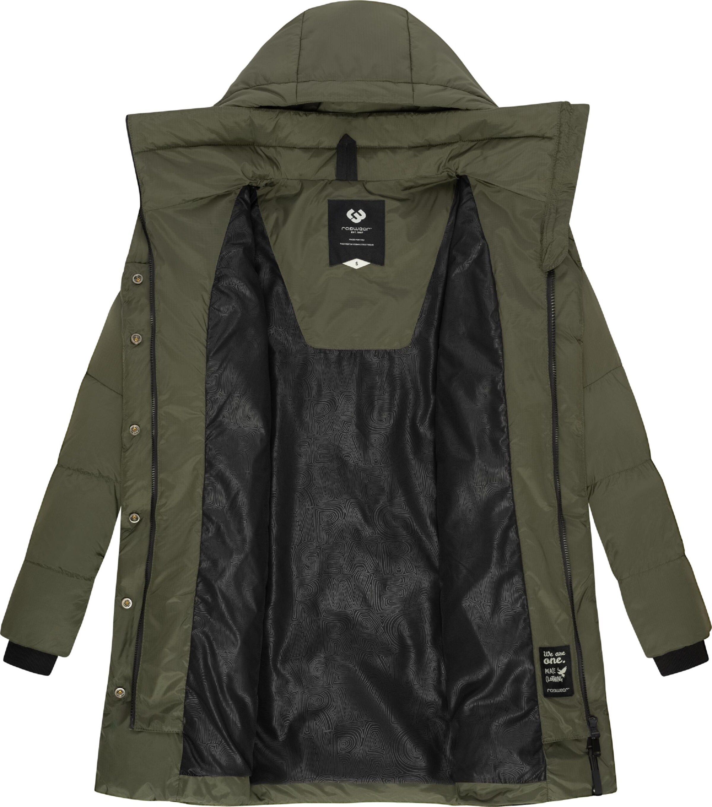 Ragwear Vinterkappa 'Niara' i grön