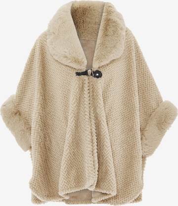 FRAULLY Cape in Beige: front