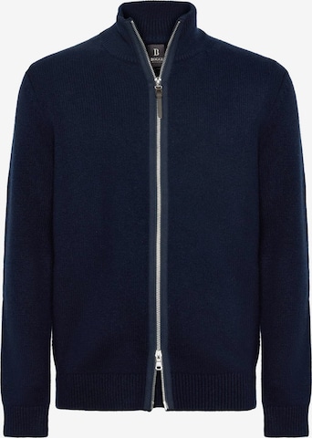 Boggi Milano Knit Cardigan in Blue: front