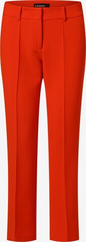 Cambio Regular Pleated Pants 'Farah' in Orange: front