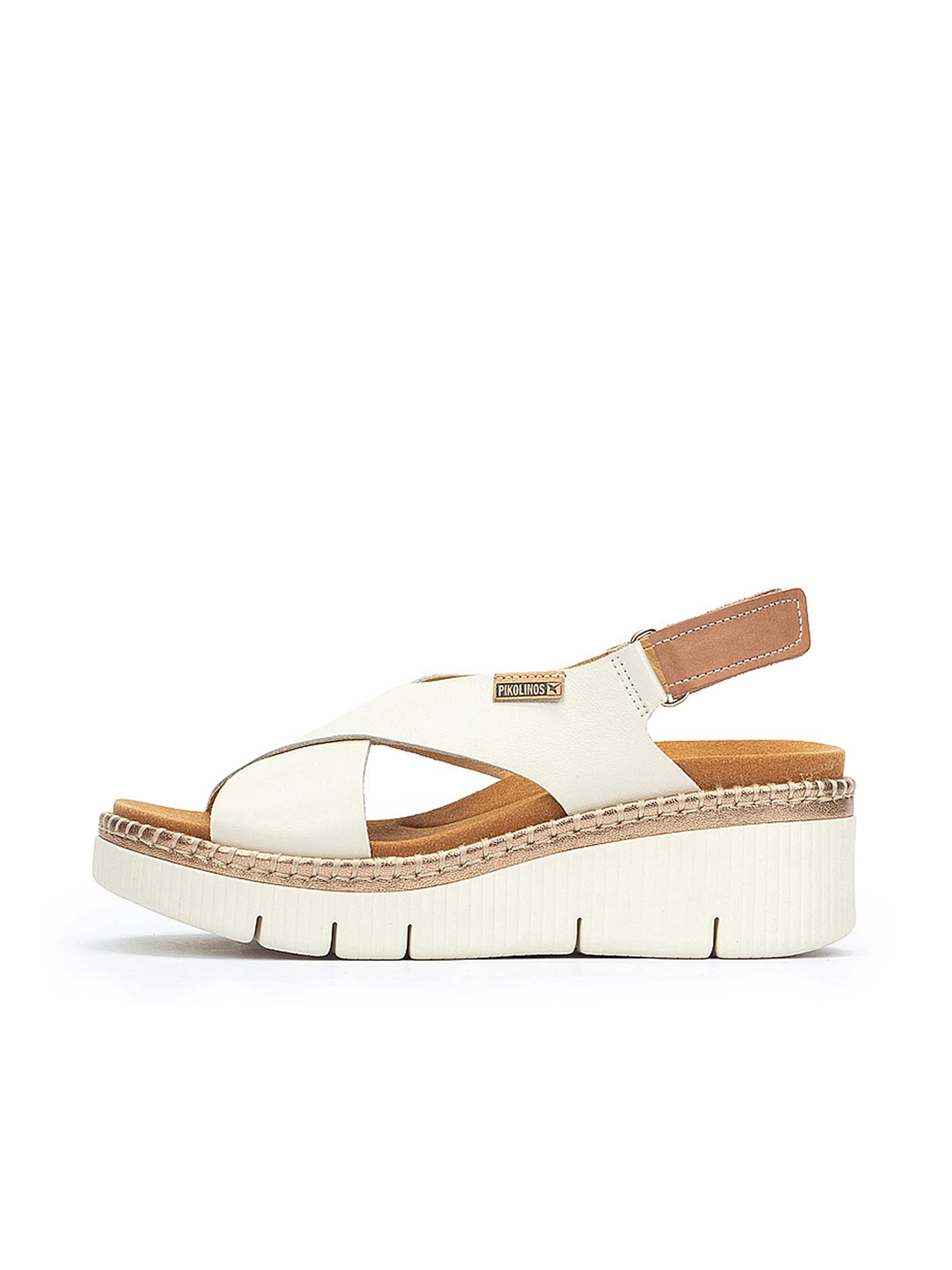 Sandales 'Gomera' PIKOLINOS en blanc : devant