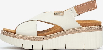 Sandales 'Gomera' PIKOLINOS en blanc : devant