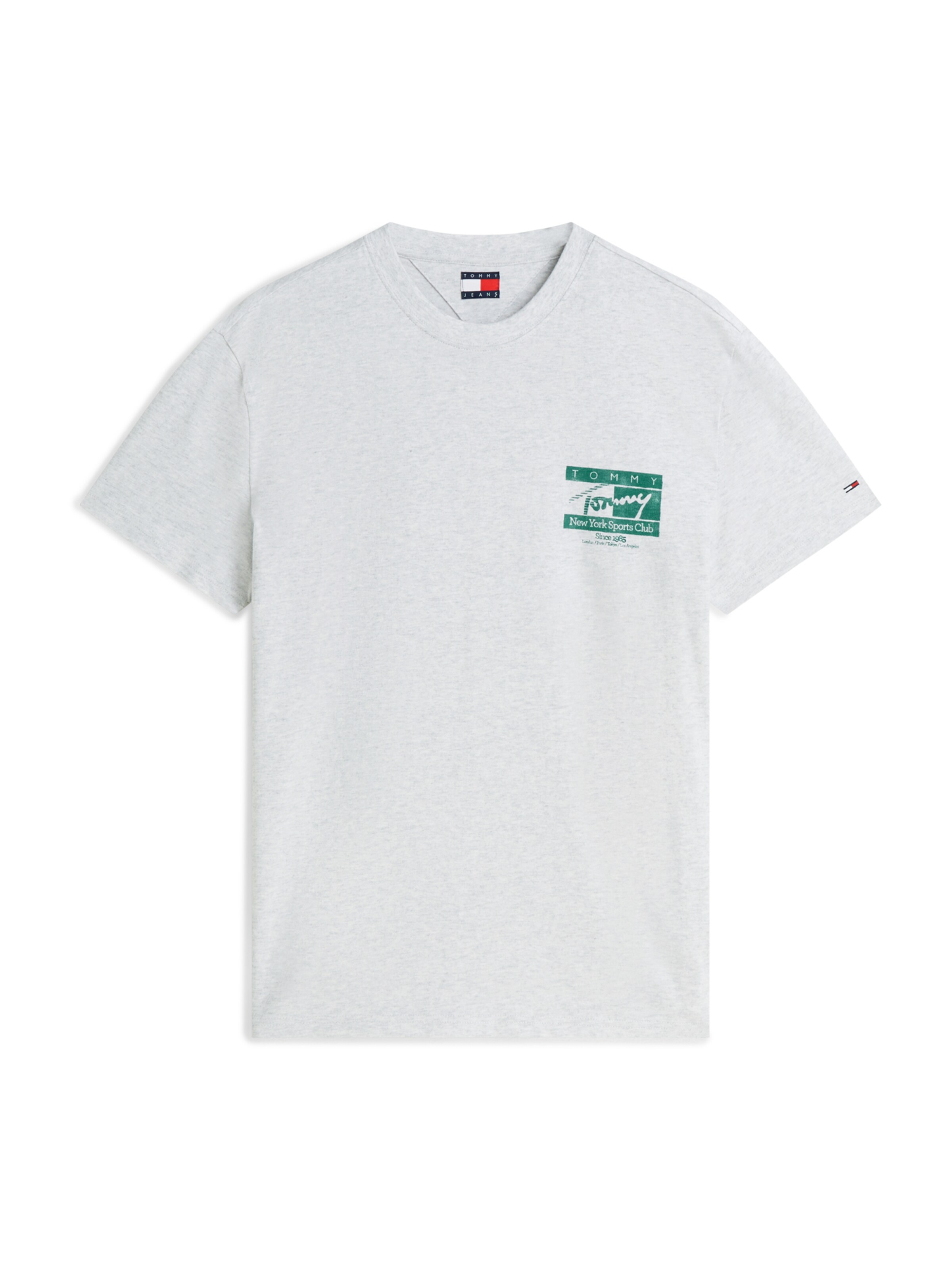 Tommy Jeans Bluser & t-shirts 'SIGN FLAG' i grå: forside