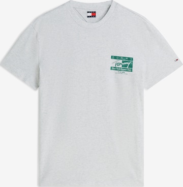 Maglietta 'SIGN FLAG' di Tommy Jeans in grigio: frontale