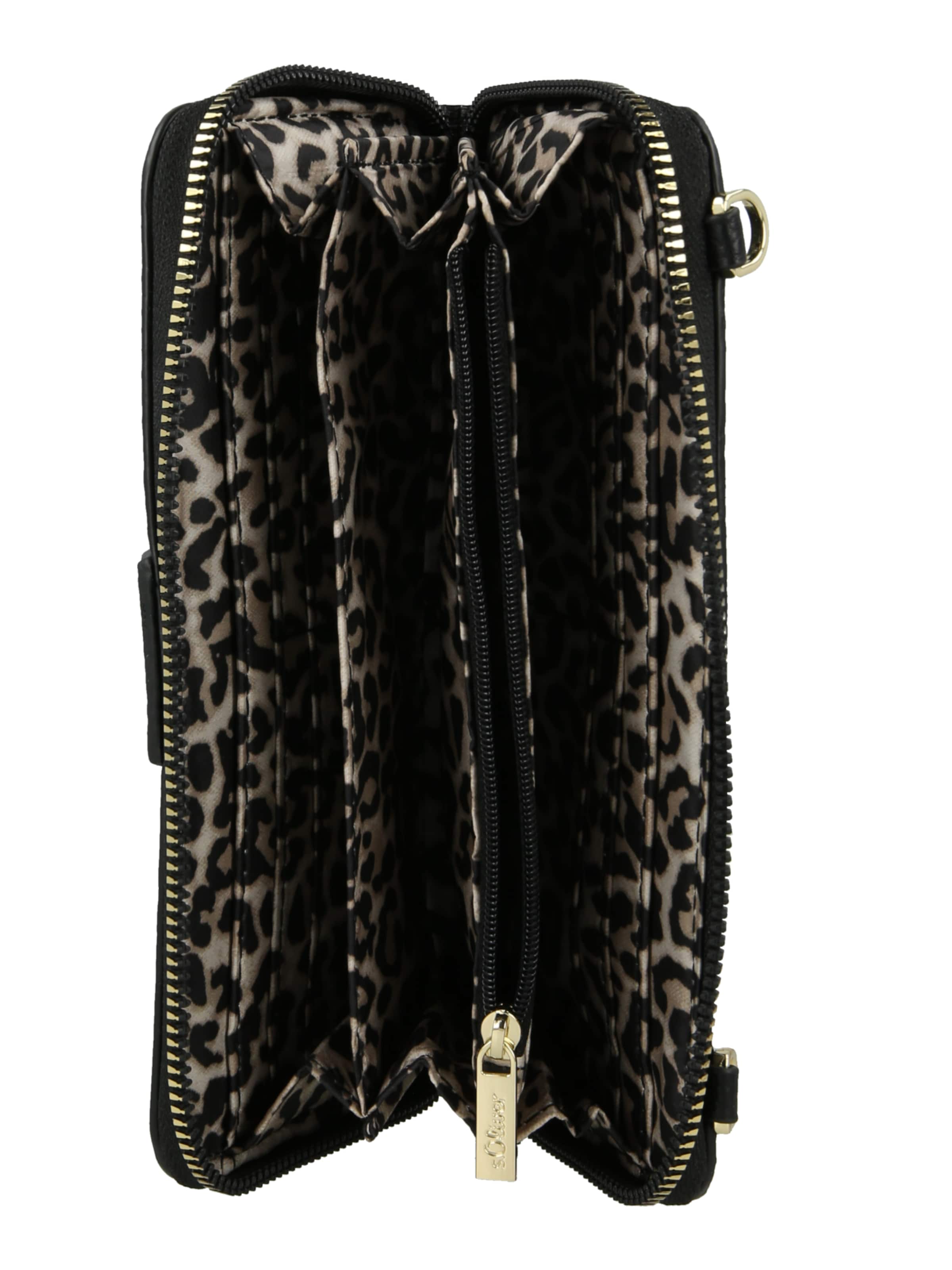 s.Oliver Πορτοφόλι σε μαύρο: κορυφή