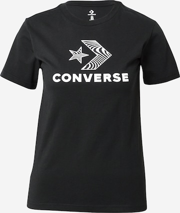 CONVERSE Shirt in Zwart: voorkant