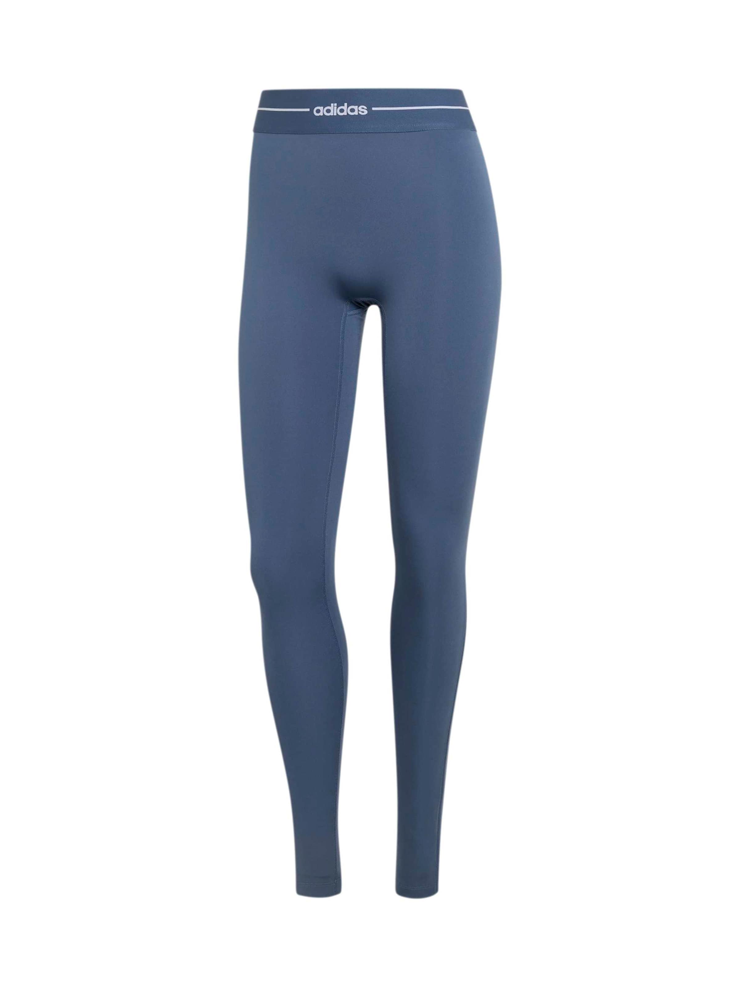 ADIDAS PERFORMANCE Skinny Sportsbukser 'HYG' i blå: forside
