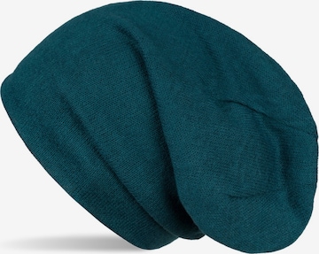 styleBREAKER Mütze 'Feinstrick Beanie Meliert' in Grün: Vorderseite