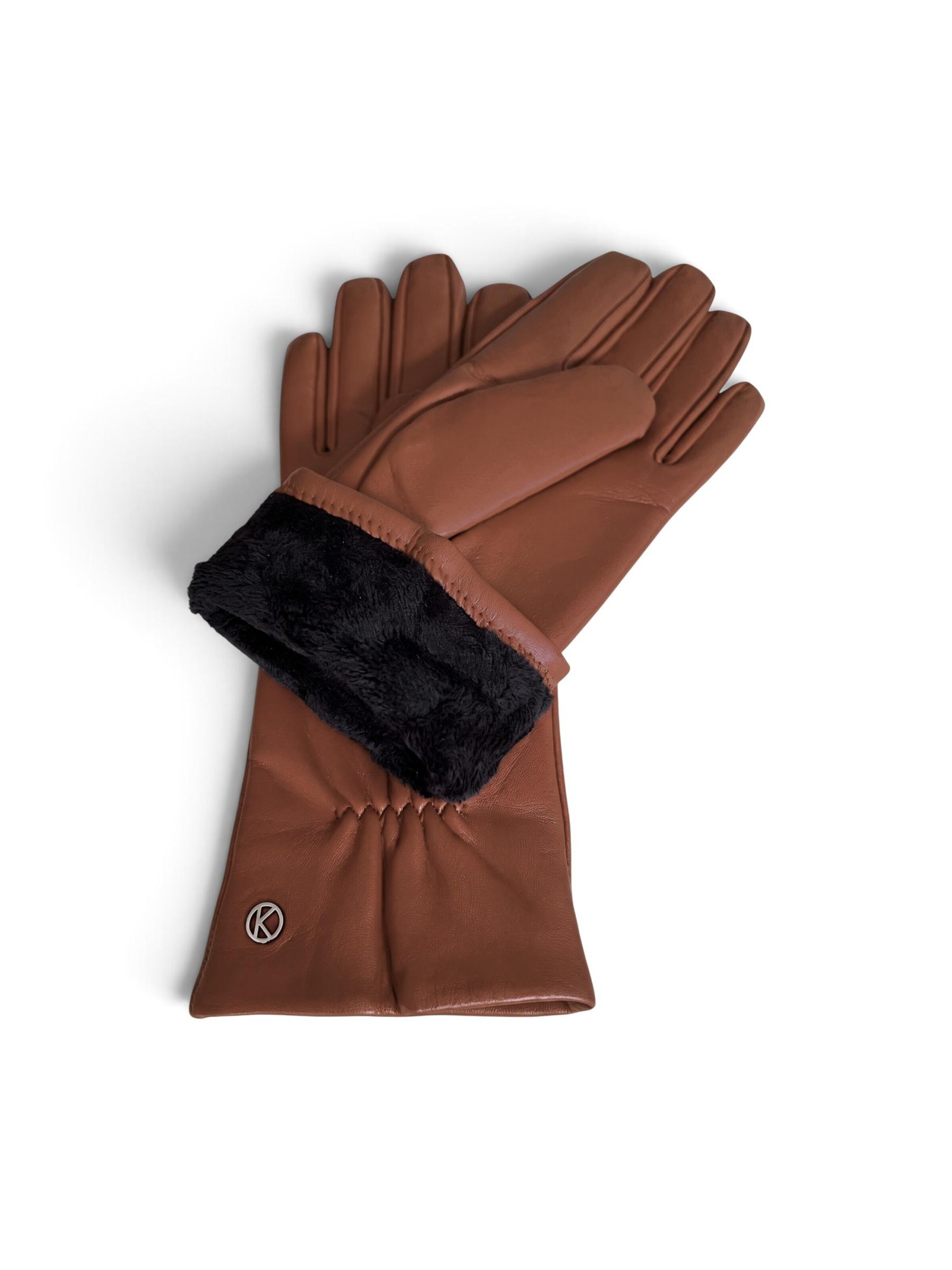 KESSLER Full Finger Gloves in Brown