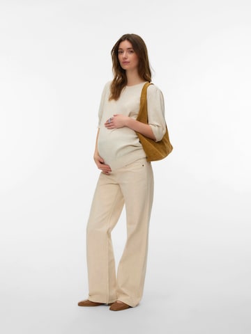 Vero Moda Maternity Laiad sääred Teksapüksid 'VMMTESSA', värv beež