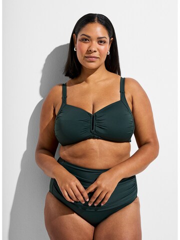 Swim by Zizzi Push-up Bikinitop 'Stilde' in Groen