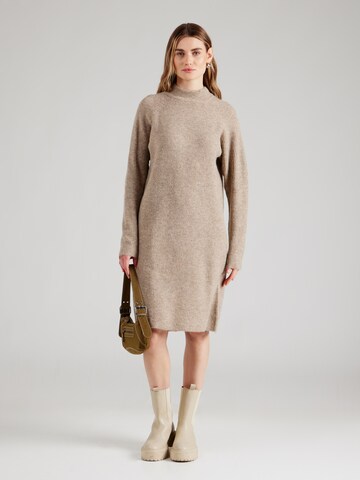 Robes en maille Sublevel en beige : devant