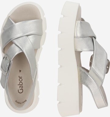 GABOR Sandals in Silver