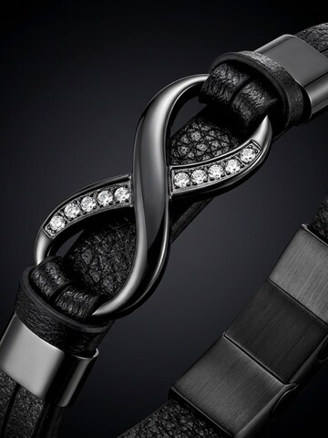 UNIQAL Armband 'INFINITY' in Zwart