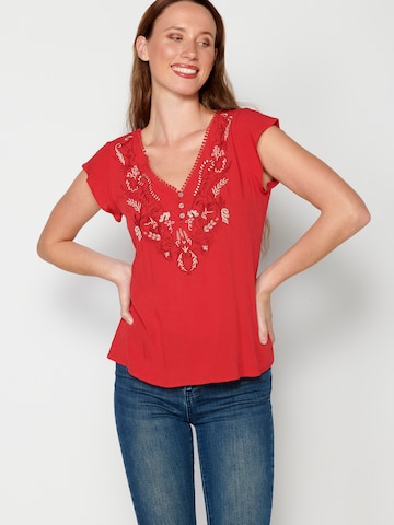 KOROSHI Bluse in Rot