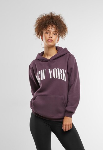 Miss Tee Sweatshirt 'New York' in Purple