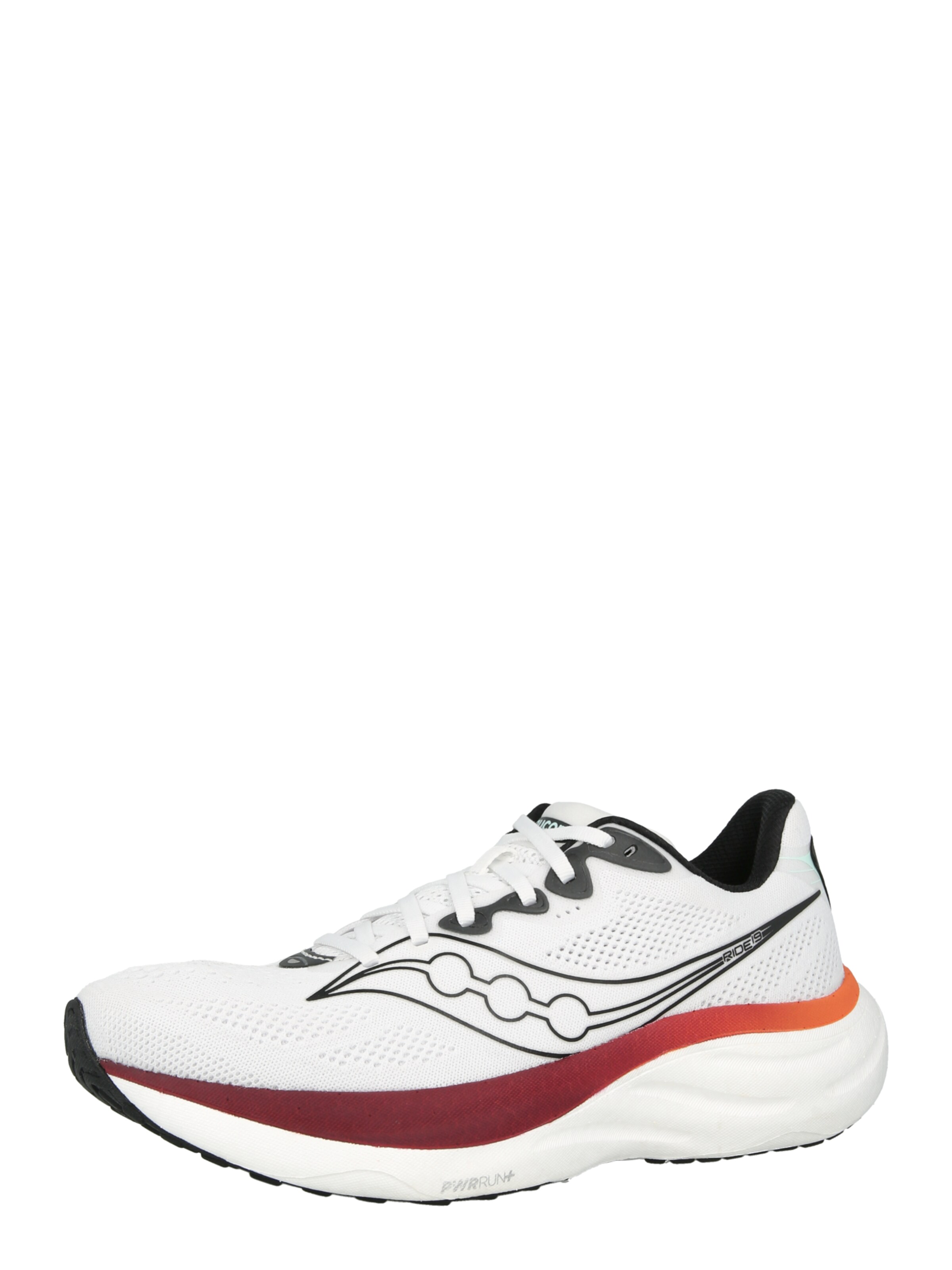 saucony Běžecká obuv 'RIDE 19' – bílá: přední strana