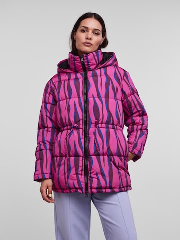 Y.A.S Winterjas 'Zeela' in Roze: voorkant