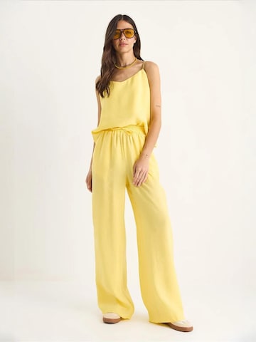 Bianco Lucci - Roupa de casa 'Zweiteiliges Set' em amarelo