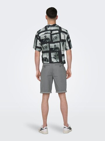 Only & Sons Regular Панталон Chino 'Peter Dobby' в сиво