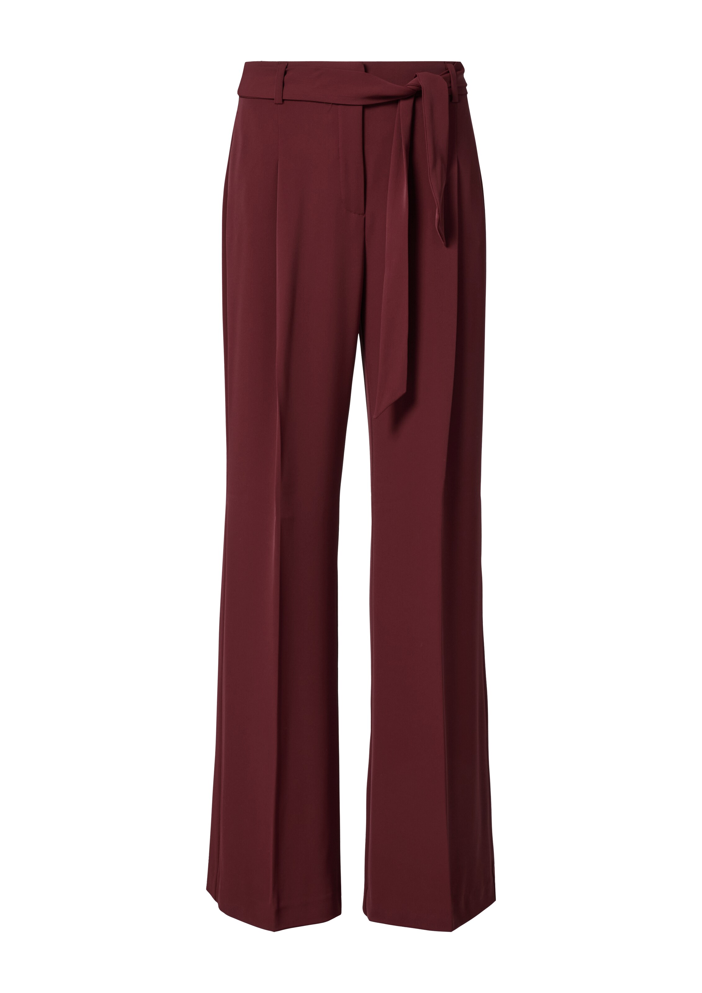 COMMA Wide leg Pantalon in Rood: voorkant