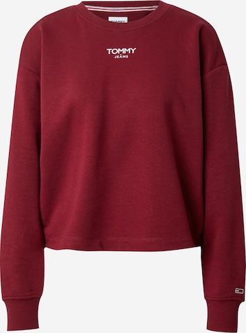 Tommy Jeans Суичър в червено: отпред