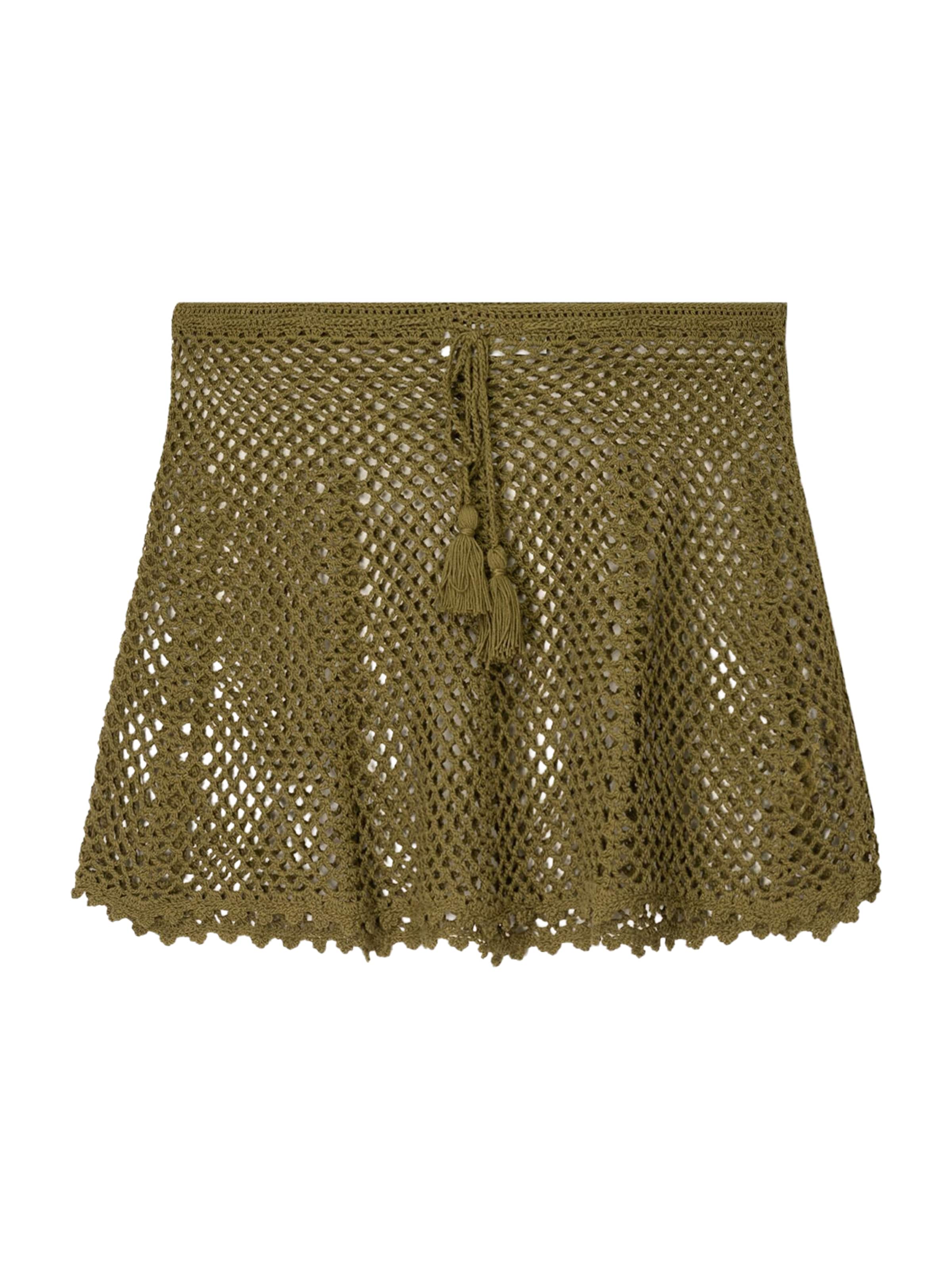 Fustă de la Bershka pe verde: față