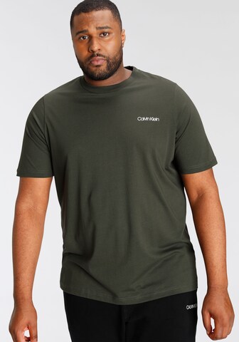 T-Shirt Calvin Klein Big & Tall en vert : devant