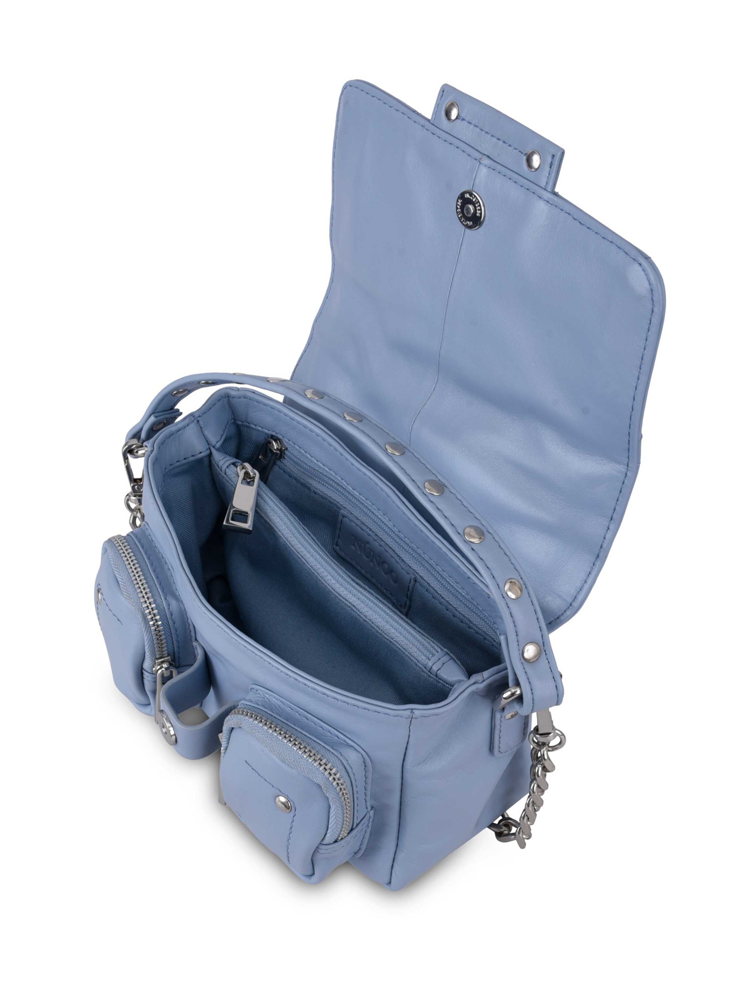 Frauen Taschen & Rucksäcke NÚNOO Handtasche 'Small Honey Star Quilt Blue' in Blau, Hellblau - GB93316