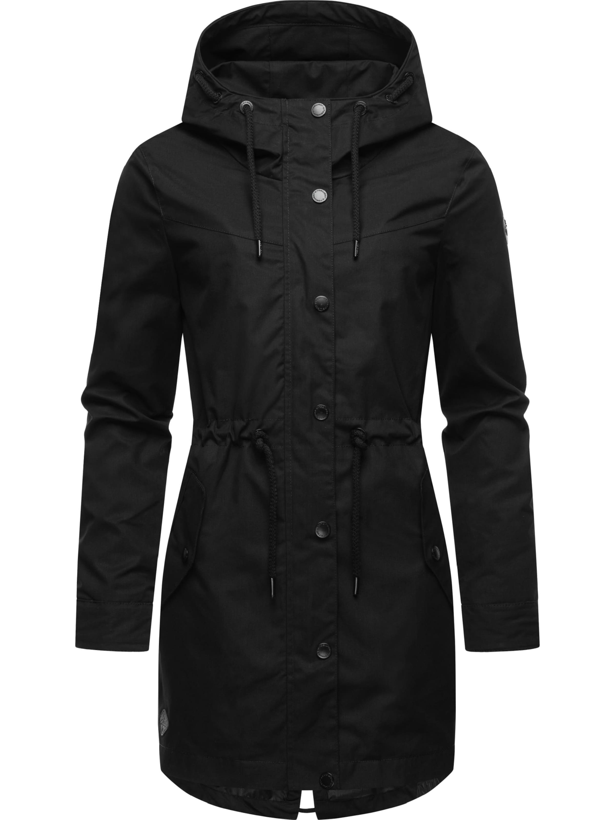 Ragwear Overgangsparka 'Canny' i sort