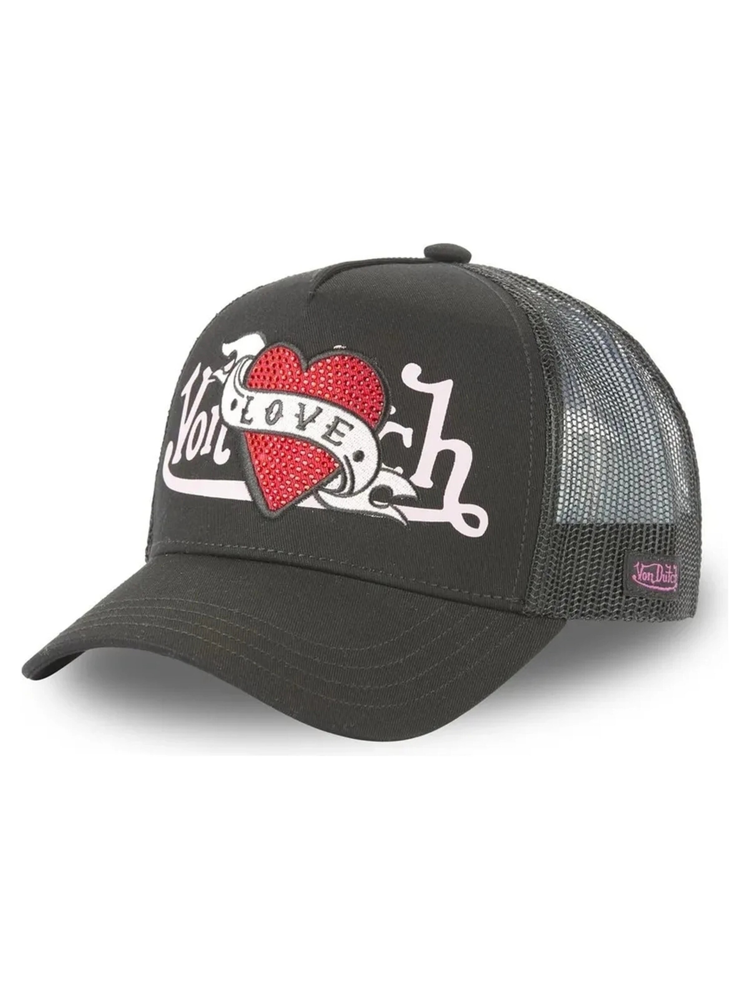 Von Dutch Kšiltovka 'Gorra von dutch negra lovu nr trucker cap' – černá