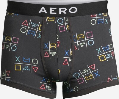 AÉROPOSTALE Boxer shorts 'GAME ON' in Blue / Yellow / Dark grey / Light red, Item view