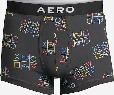 AÉROPOSTALE Boxershorts 'GAME ON' in blau / gelb / dunkelgrau / hellrot, Produktansicht