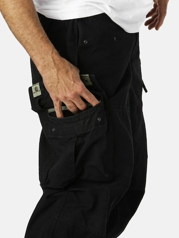 Regular Pantalon cargo Molecule en noir