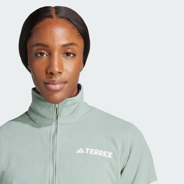 Pull-over de sport ADIDAS TERREX en vert