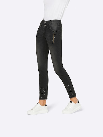 Slimfit Jeans di heine in grigio: frontale