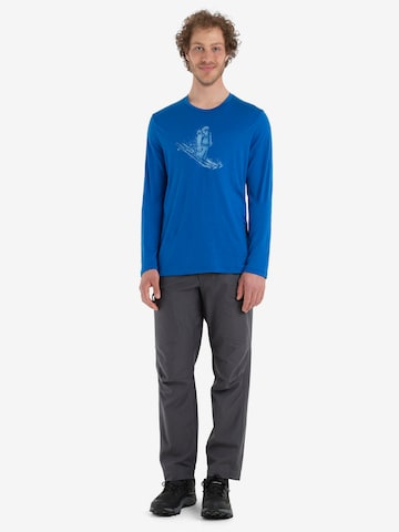 ICEBREAKER Funkčné tričko 'Tech Lite II Skiing Yeti' - Modrá