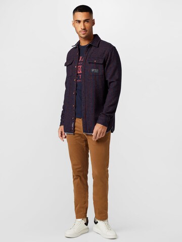 SCOTCH & SODA Regular fit Overhemd in Blauw