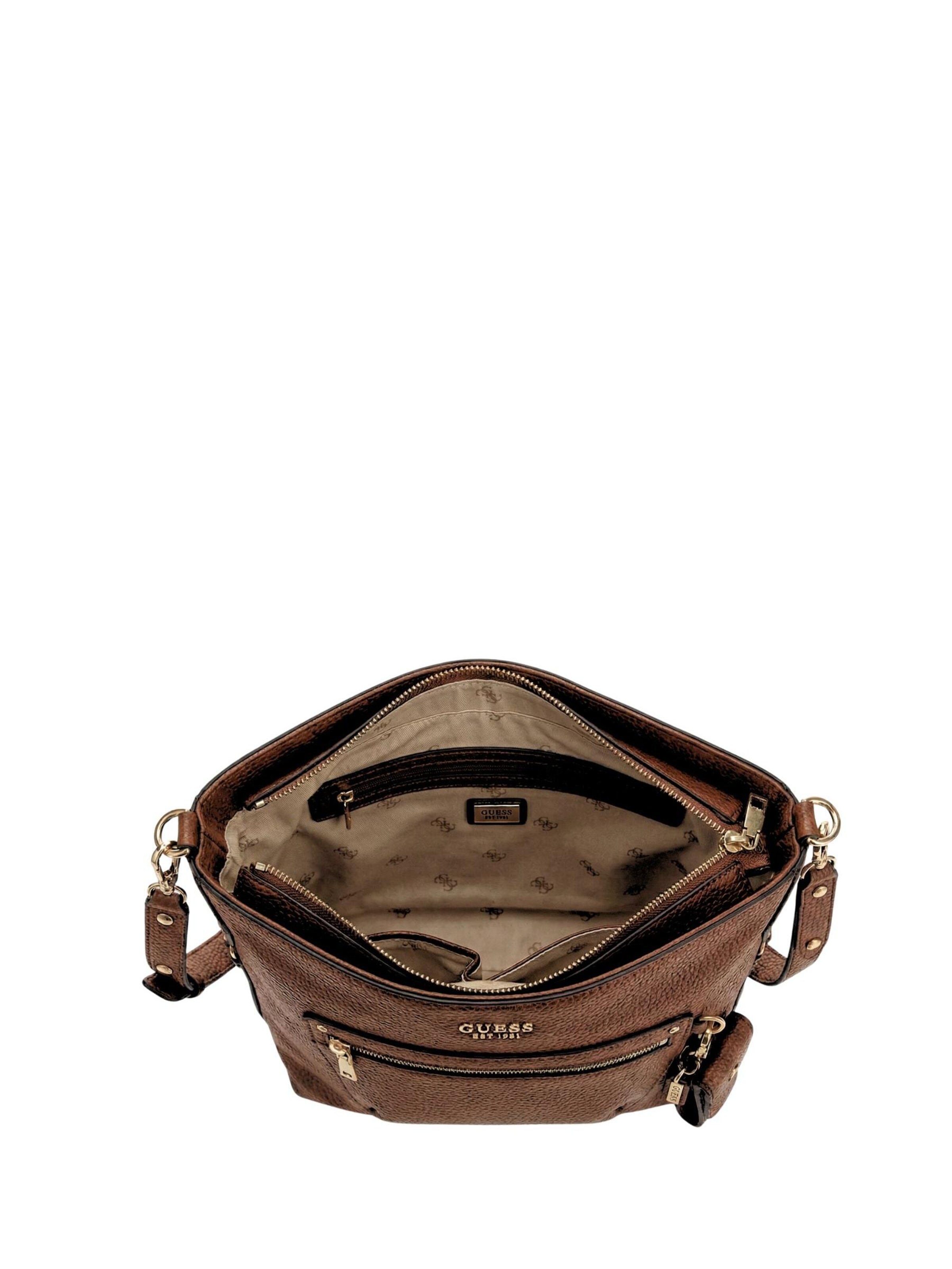 GUESS - Bolso de mano 'Guess Sacs à main Silvye Bucket Espresso' en marrón