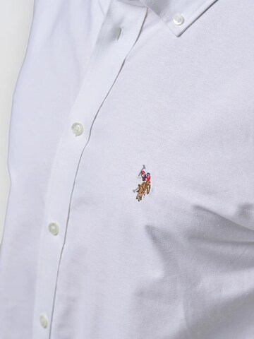 U.S. POLO ASSN. Regular fit Overhemd 'Armin' in Wit