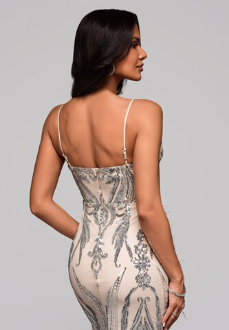 Ombre Avondjurk in Beige