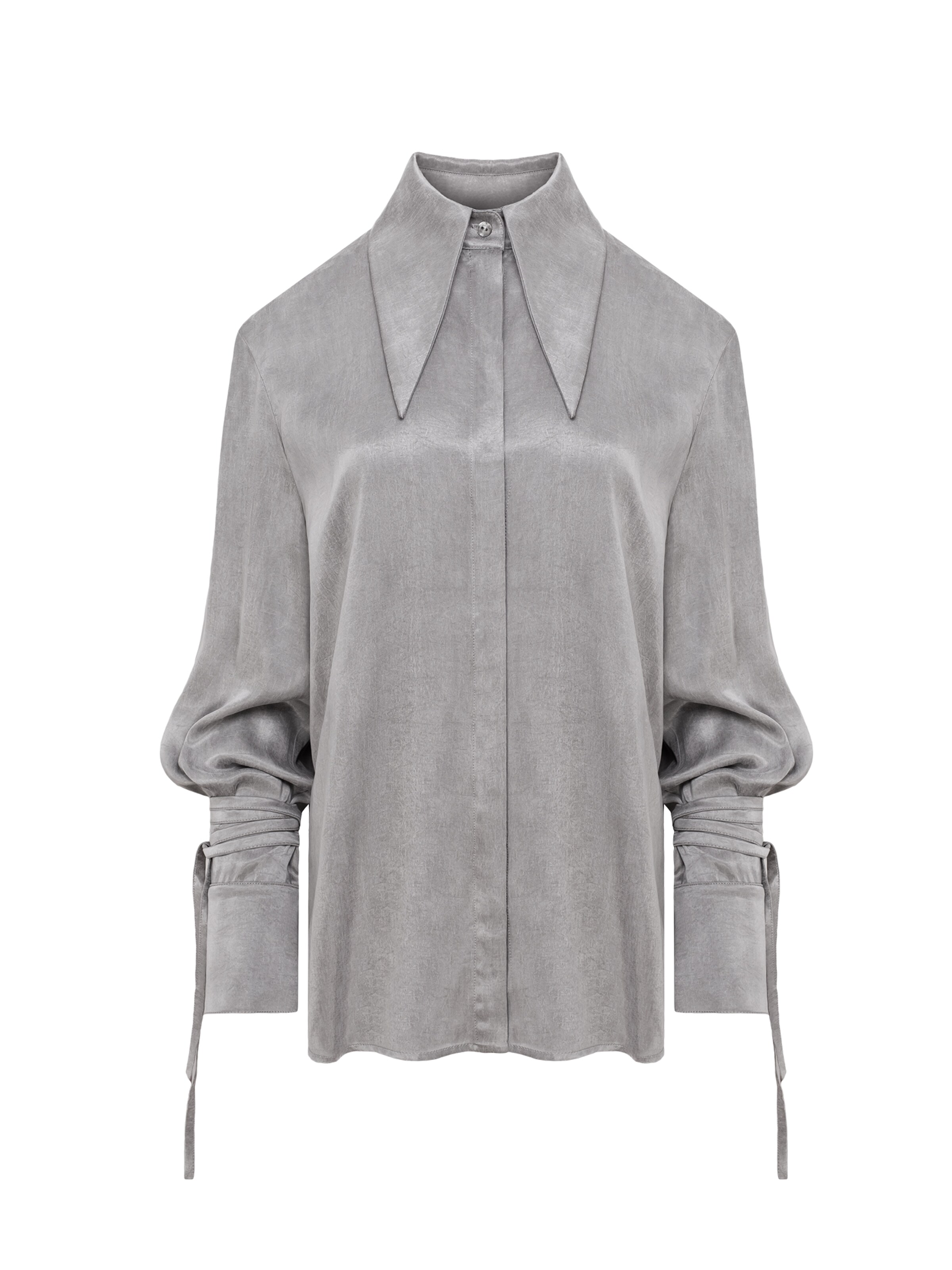 mandragora Blouse 'Vena' in Grijs: voorkant