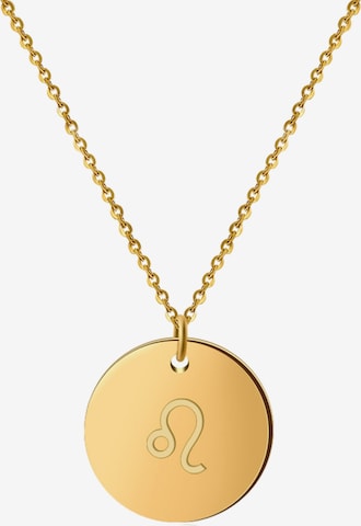 GOOD.designs Kette 'Horoskop Loewe' in Gold: predná strana