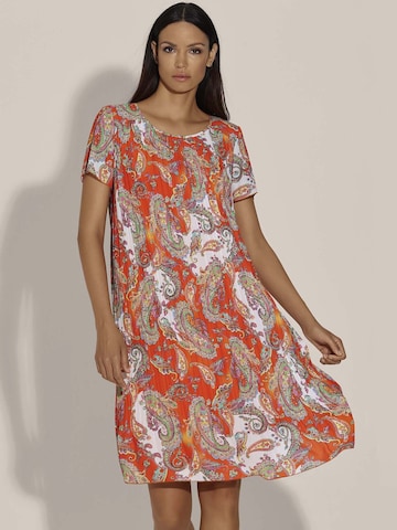 Robe MADELEINE en orange : devant