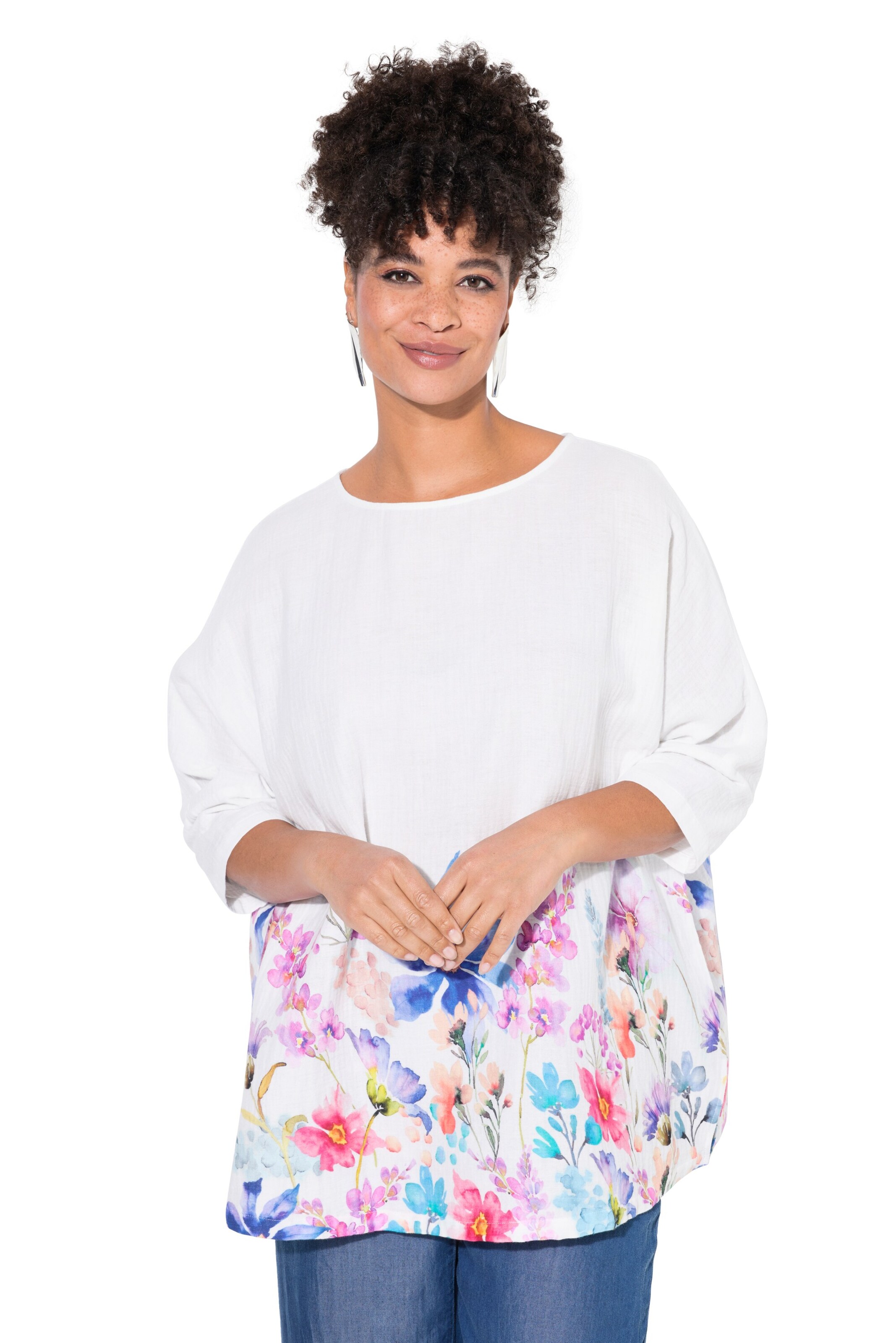 MIAMODA Blouse in Wit: voorkant