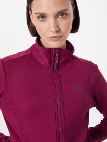 JACK WOLFSKIN Bluza rozpinana sportowa w kolorze fioletowy